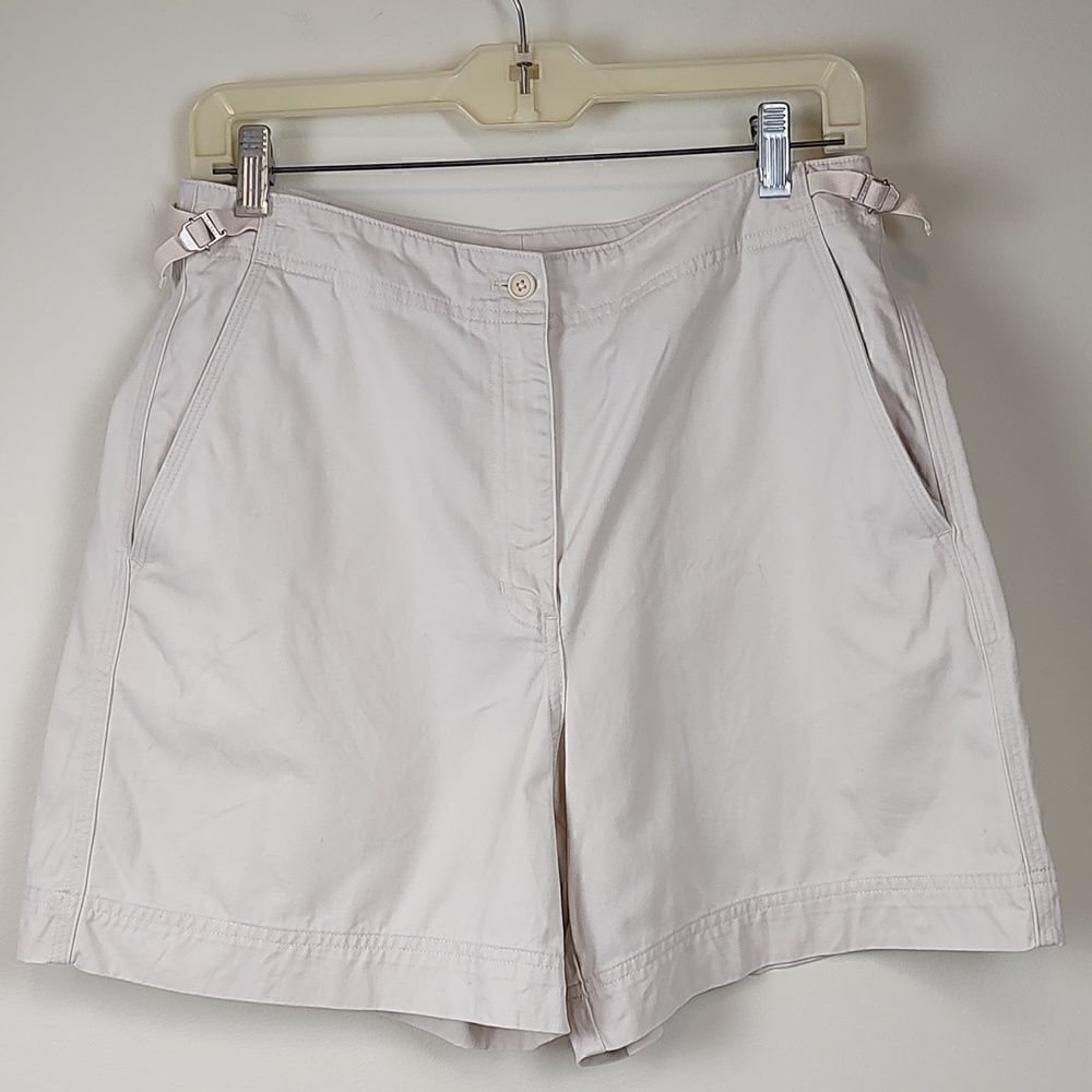 Lauren Ralph Lauren Classic Khaki Shorts with Waist Side Tabs Size 8